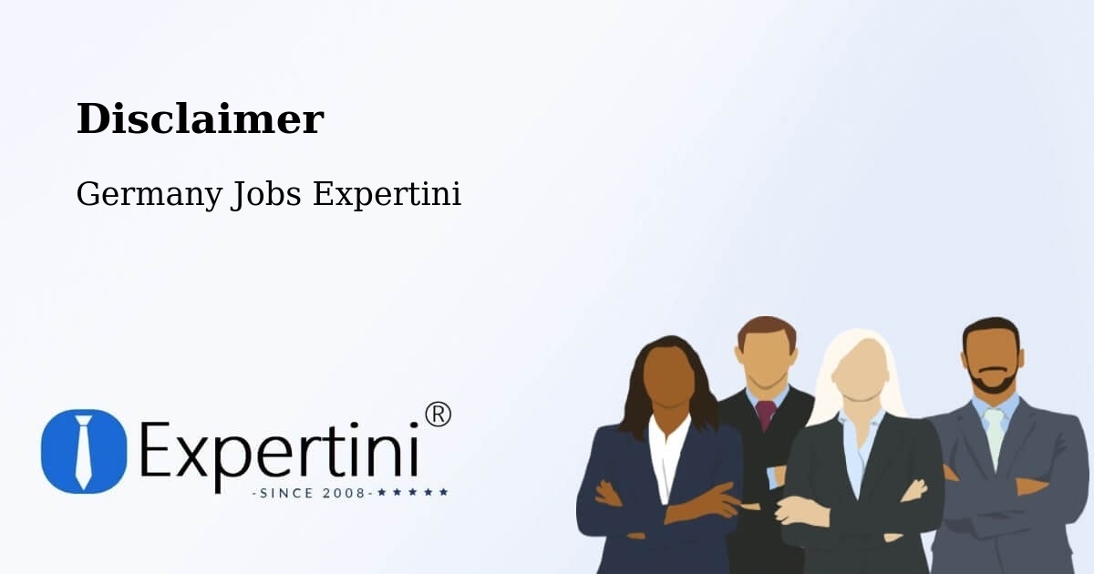 Disclaimer – Gilching - Germany Jobs Expertini